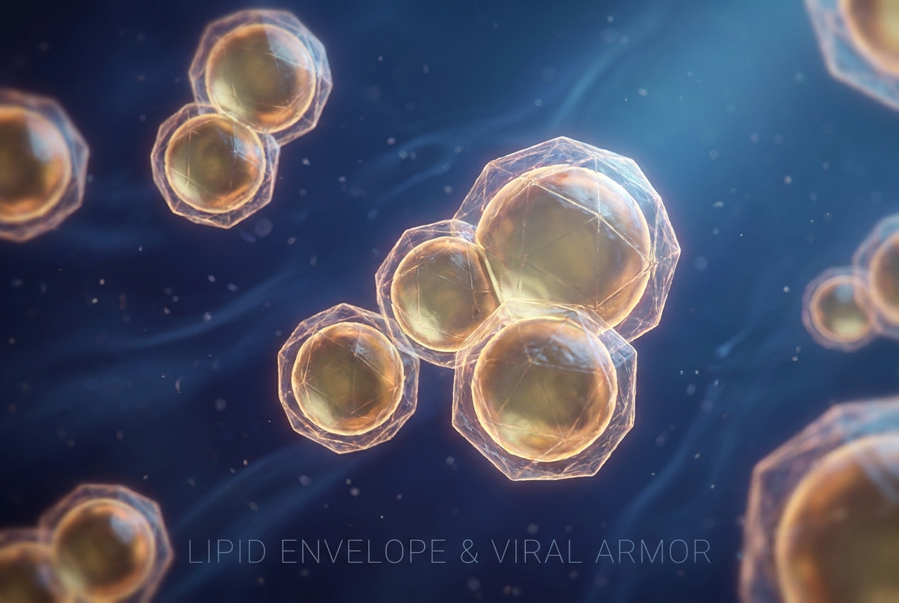 Macro photography of golden oil droplets suspended in deep blue water.